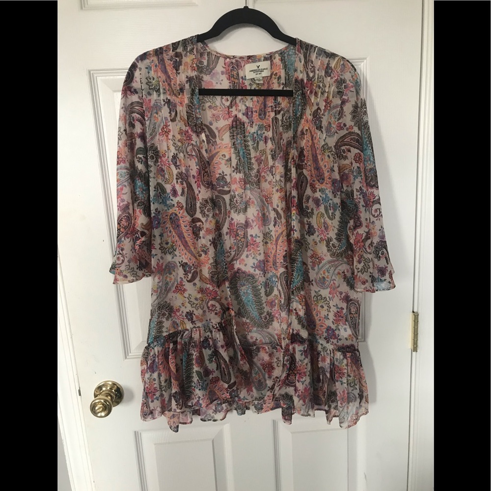 Sheer cardigan